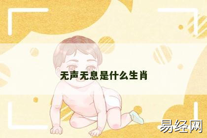 无声无息是什么生肖